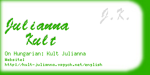 julianna kult business card